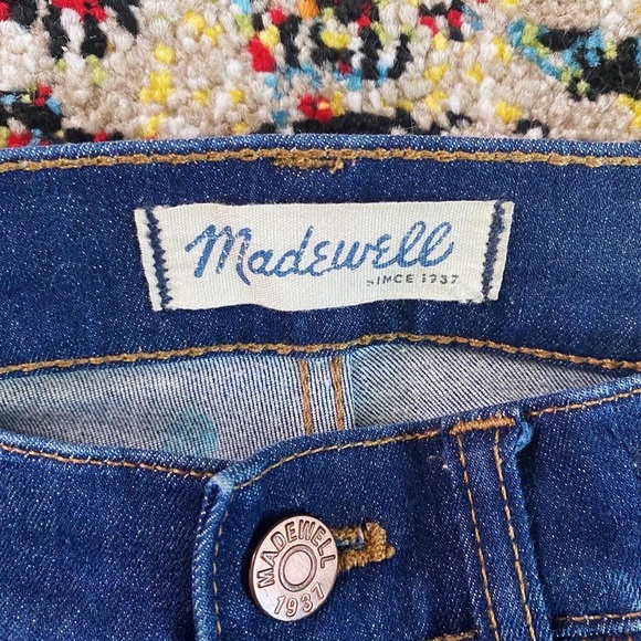 Madewell 9-inch High Rise Dark Wash Skinny Jeans - Picture 4 of 8